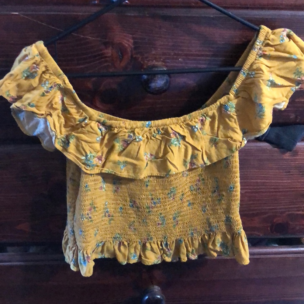 Off the shoulder crop top